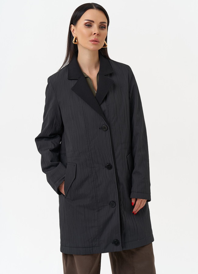 Женское утепленное полупальто трансформер модель № 30027 универмаг малина