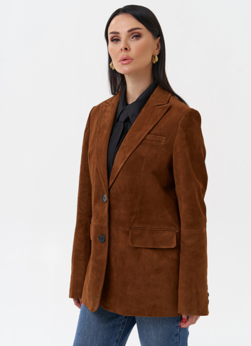 Женский замшевый жакет