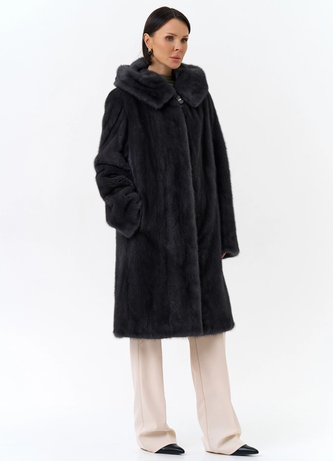 Шуба норка модель № 26125 универмаг малина