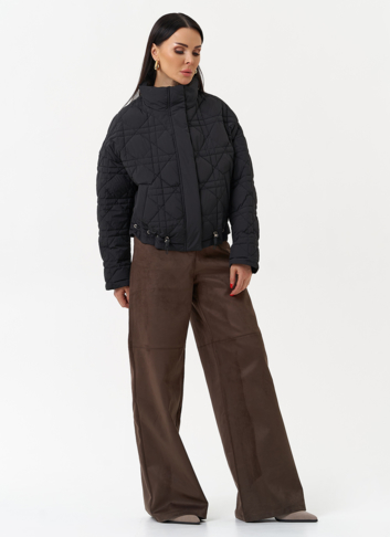 Короткая куртка с воротником стойкой