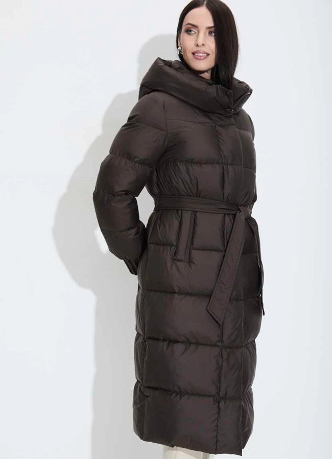 Женский пуховик с капюшоном модель № 33738 универмаг малина фото