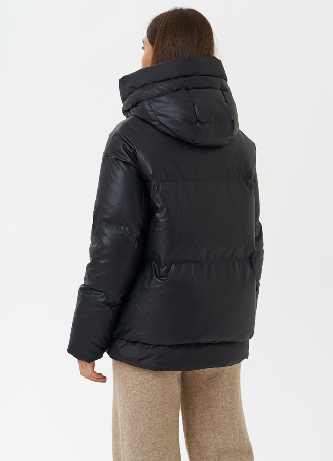 Утепленная куртка с капюшоном модель № 27866 универмаг малина