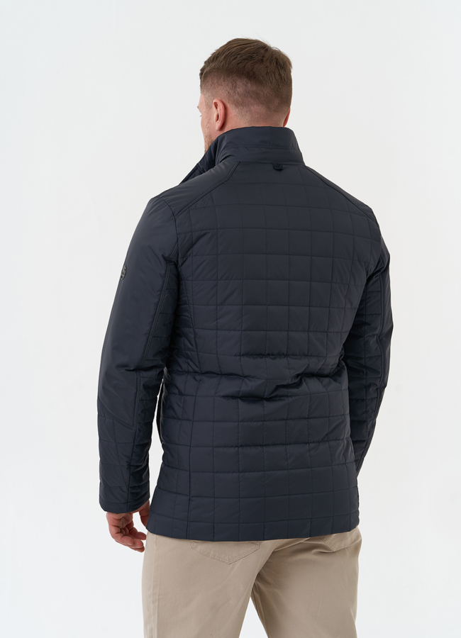 фото Мужская куртка синего цвета модель № 29904