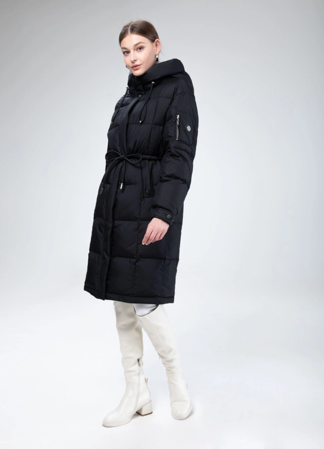 Женский пуховик с капюшоном  модель № 29110 в рассрочку