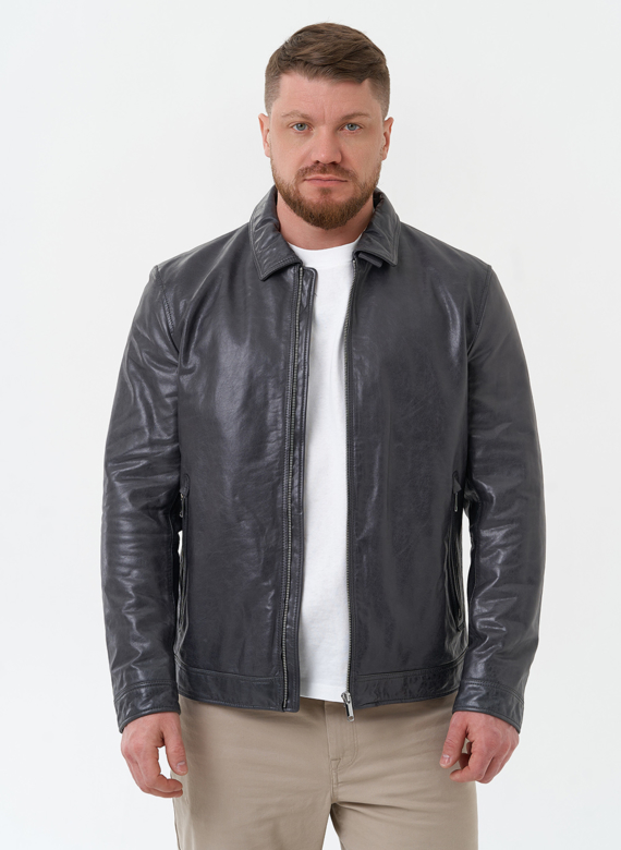 Мужская куртка из натуральной кожи 