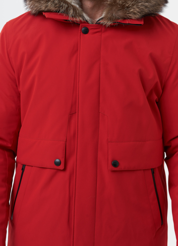 Парка мужская на мехе из волка