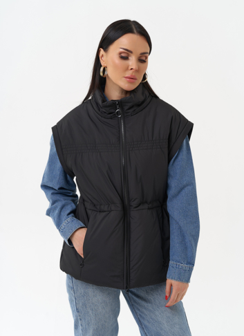 Женская утепленная куртка со съемными рукавами