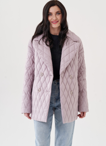 Женское полупальто с английским воротником 