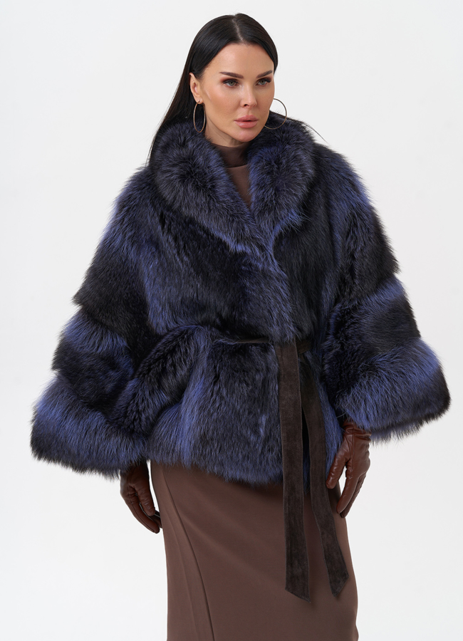 Шуба из енота летучая мышь модель № 29486 универмаг малина