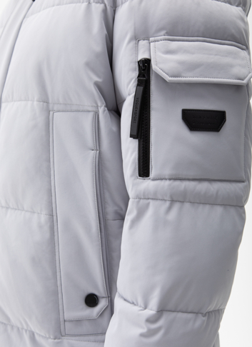 Мужской пуховик с капюшоном 