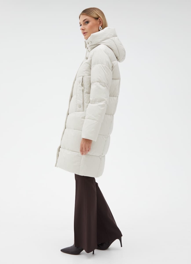 Пуховик женский с капюшоном  модель № 31113 в рассрочку